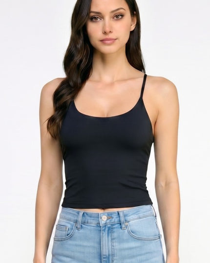 PT87 Seamless Criss-Cross Crop Tank – Double Layer Fit