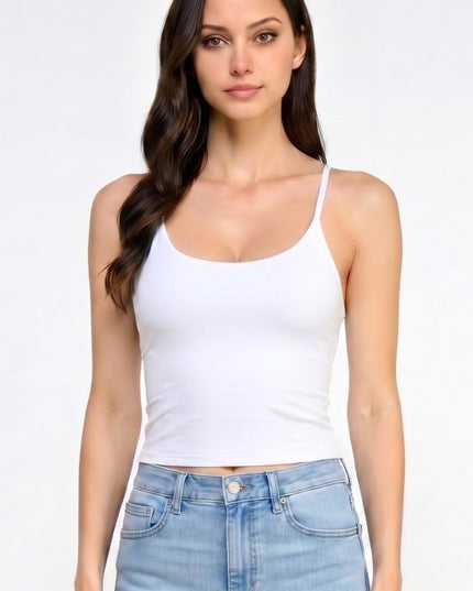 PT87 Seamless Criss-Cross Crop Tank – Double Layer Fit
