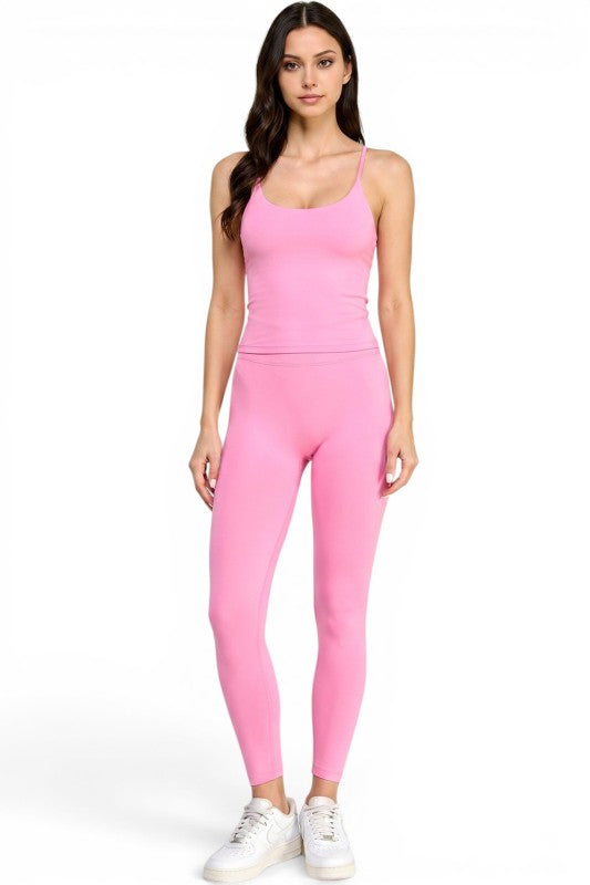NH302 Criss-Cross Active Set – Crop Top & Yoga Pants