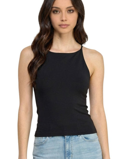 PT78 Halter Tank Top – Fitted Stretch Casual Style