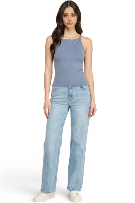 PT78 Halter Tank Top – Fitted Stretch Casual Style