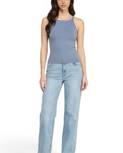 PT78 Halter Tank Top – Fitted Stretch Casual Style