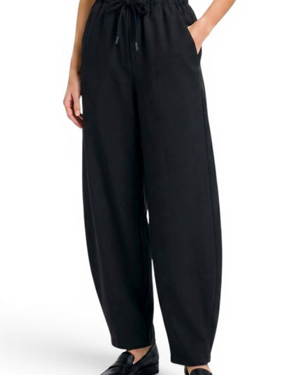 BRL04 Linen-Inspired Drawstring Barrel Pants – Relaxed Fit