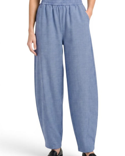 BRL03 Linen-Style Barrel Pants – Effortless Modern Look