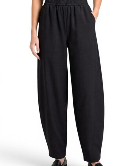 BRL03 Linen-Style Barrel Pants – Effortless Modern Look