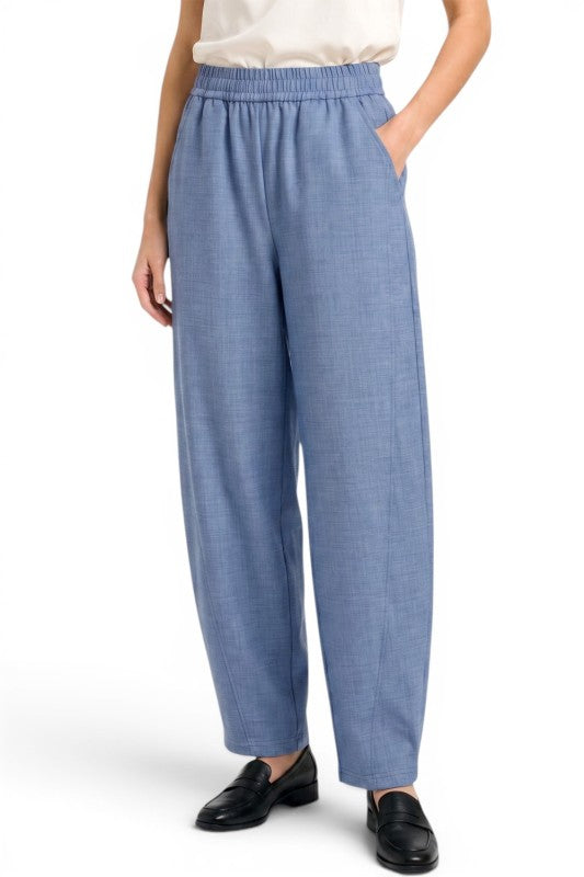 BRL03 Linen-Style Barrel Pants – Effortless Modern Look