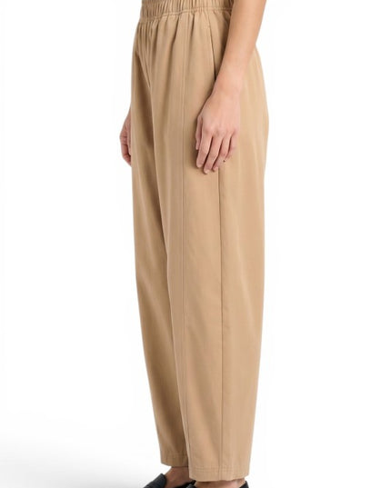 BRL02 Barrel Leg Pants with Elastic Waist – Modern Style
