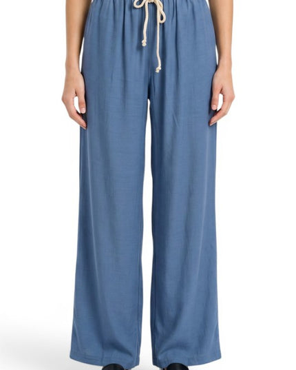 TWL01 Linen Blend Straight Leg Pants – Effortless Style