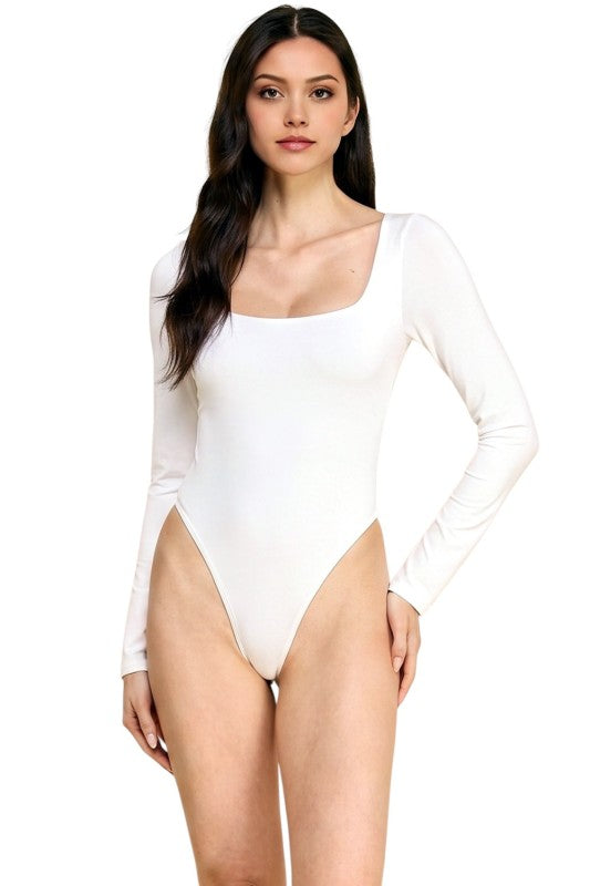BST23L Scoop Neck Long Sleeve Bodysuit – Everyday Essential