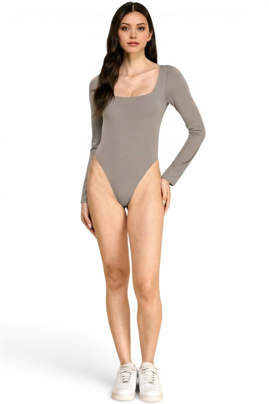 BST23L Scoop Neck Long Sleeve Bodysuit – Everyday Essential