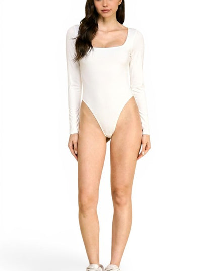 BST23L Scoop Neck Long Sleeve Bodysuit – Everyday Essential