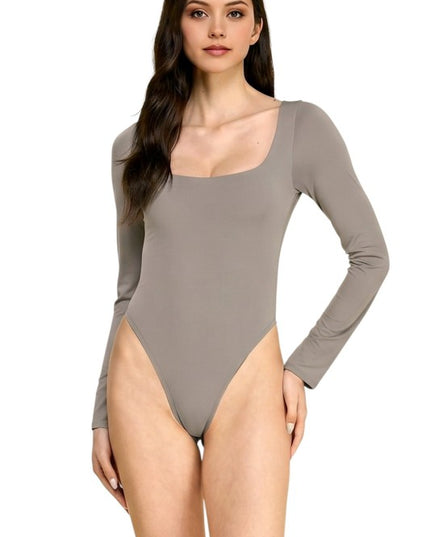 BST23L Scoop Neck Long Sleeve Bodysuit – Everyday Essential