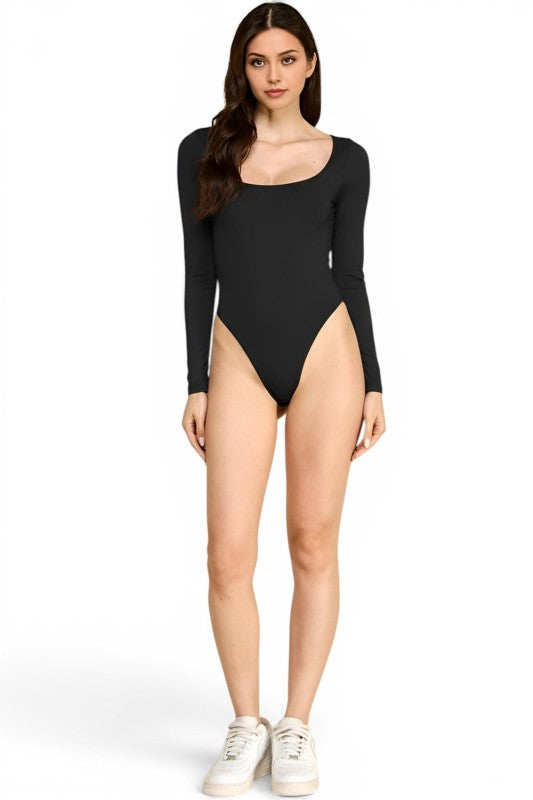 BST23L Scoop Neck Long Sleeve Bodysuit – Everyday Essential