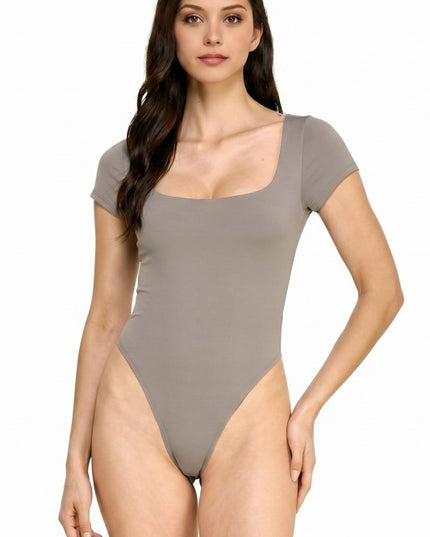 BST23 Scoop Neck Short Sleeve Bodysuit – Everyday Essential