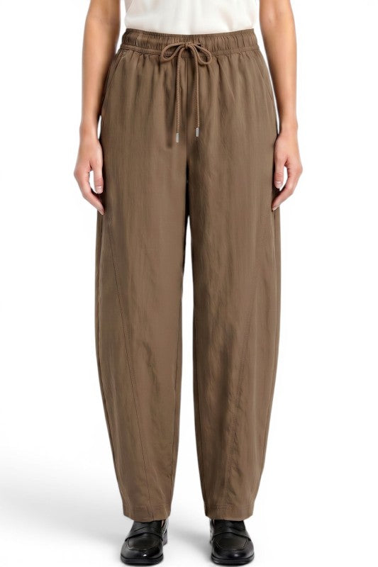 BRL01 Barrel Leg Drawstring Pants – Modern Casual Style
