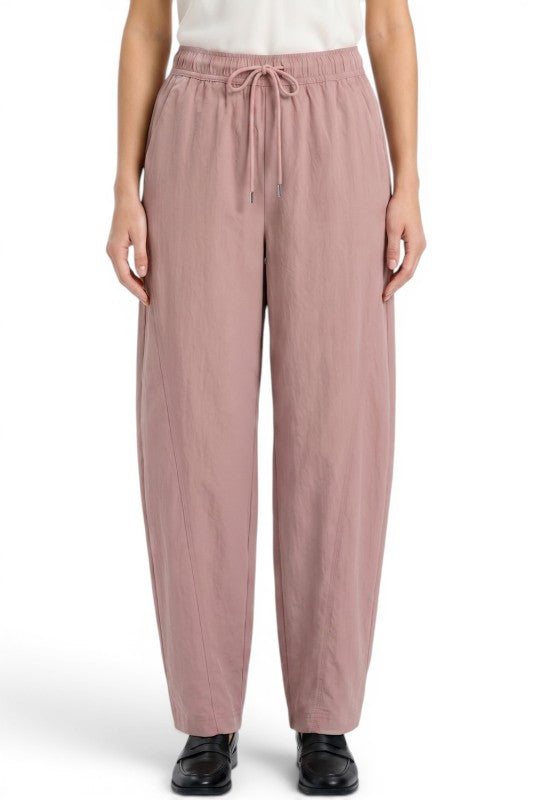 BRL01 Barrel Leg Drawstring Pants – Modern Casual Style