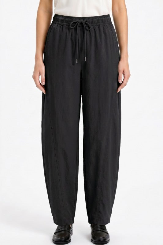 BRL01 Barrel Leg Drawstring Pants – Modern Casual Style
