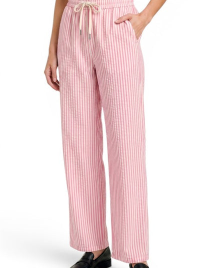 PLUS PC17X Stripe Straight Leg Pants – Modern Chic Style