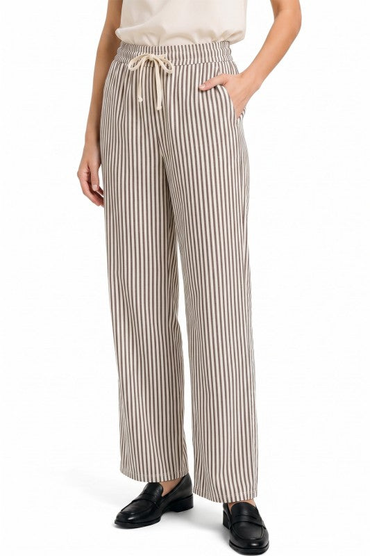 PLUS PC17X Stripe Straight Leg Pants – Modern Chic Style