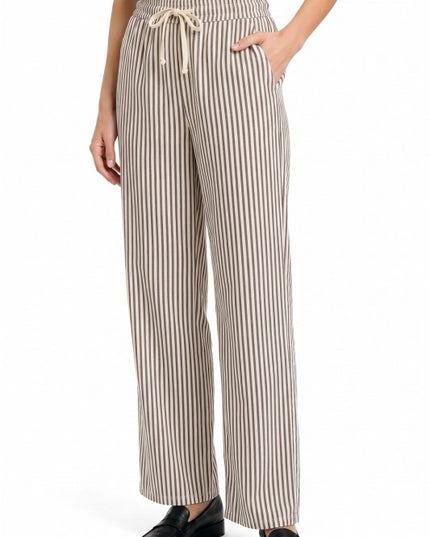 PLUS PC17X Stripe Straight Leg Pants – Modern Chic Style