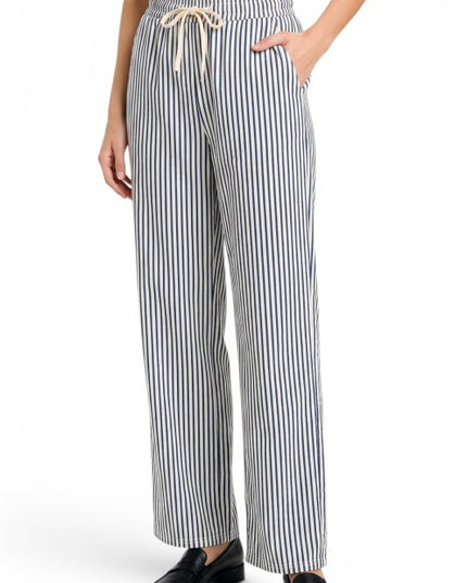 PLUS PC17X Stripe Straight Leg Pants – Modern Chic Style