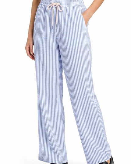 PLUS PC17X Stripe Straight Leg Pants – Modern Chic Style