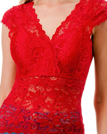 LB47 Lace Surplice Top – Elegant Everyday Style