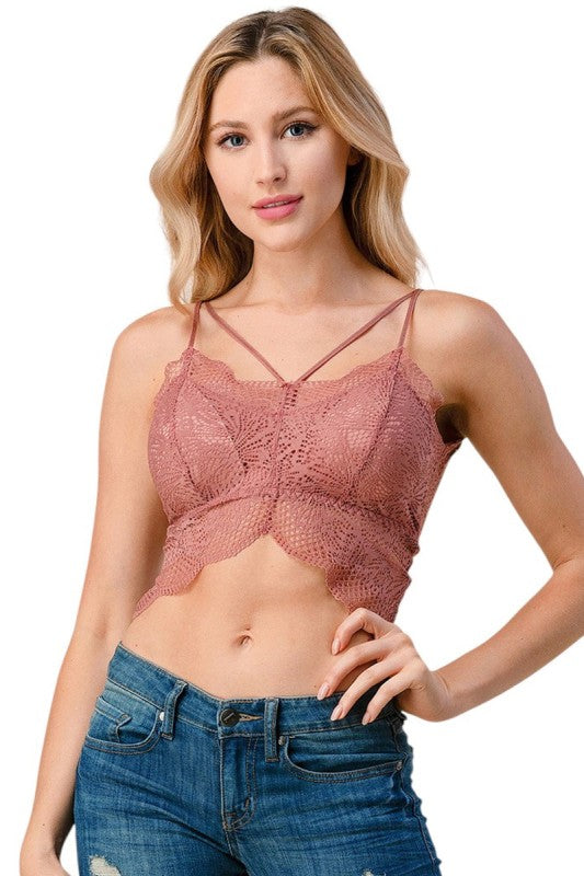 LB32 Exquisite lace bralette with comfort and allure