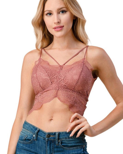 LB32 Exquisite lace bralette with comfort and allure