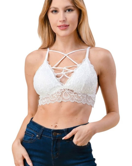 LB33 Elegant lace bralette with a chic feminine appeal