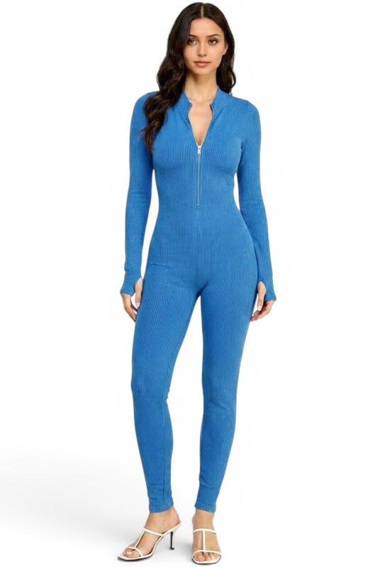 JS100MW Mineral Wash Catsuit – Edgy Modern Style