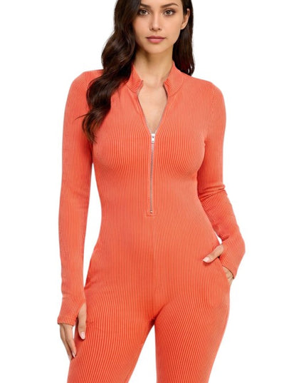 JS100MW Mineral Wash Catsuit – Edgy Modern Style