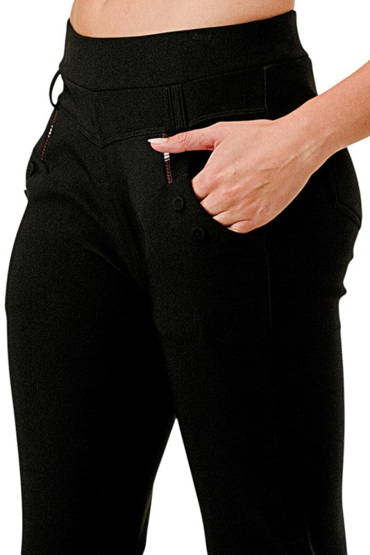 PLUS SCU5006X Scuba Skinny Dress Pants – Sleek Tailored Fit
