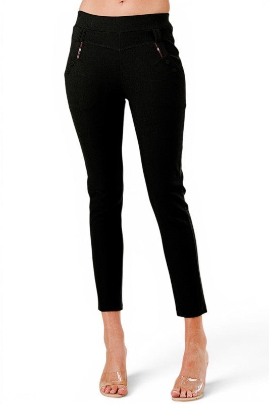 SCU5006 Scuba Skinny Dress Pants – Sleek Tailored Fit