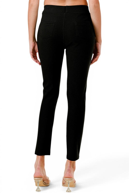 PLUS SCU5006X Scuba Skinny Dress Pants – Sleek Tailored Fit