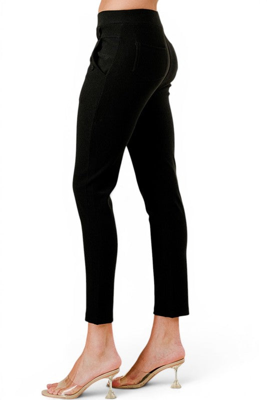 PLUS SCU5006X Scuba Skinny Dress Pants – Sleek Tailored Fit