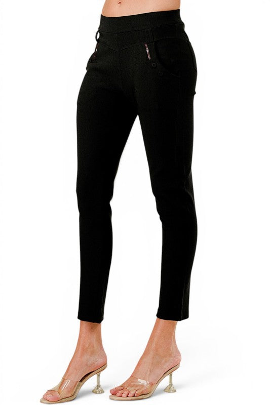 SCU5006 Scuba Skinny Dress Pants – Sleek Tailored Fit