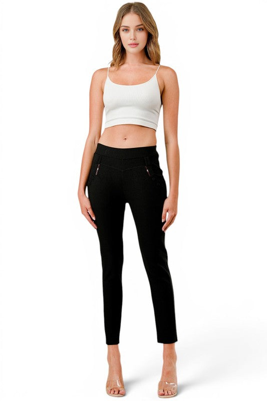 PLUS SCU5006X Scuba Skinny Dress Pants – Sleek Tailored Fit