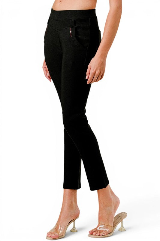 SCU5006 Scuba Skinny Dress Pants – Sleek Tailored Fit