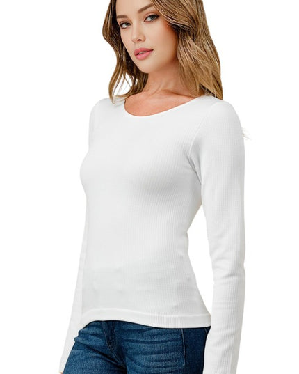 SHE01 Fleece Scoop Neck Top – Cozy Everyday Fit