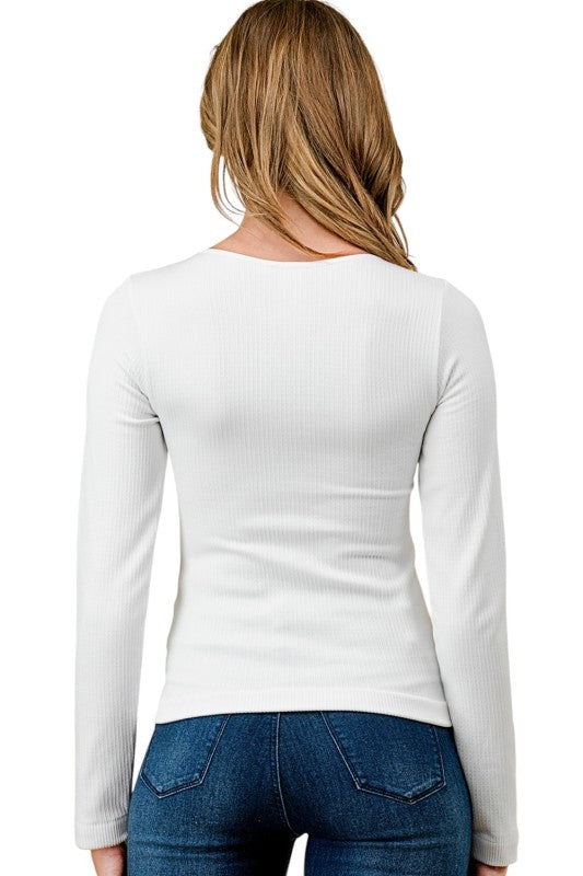 SHE01 Fleece Scoop Neck Top – Cozy Everyday Fit