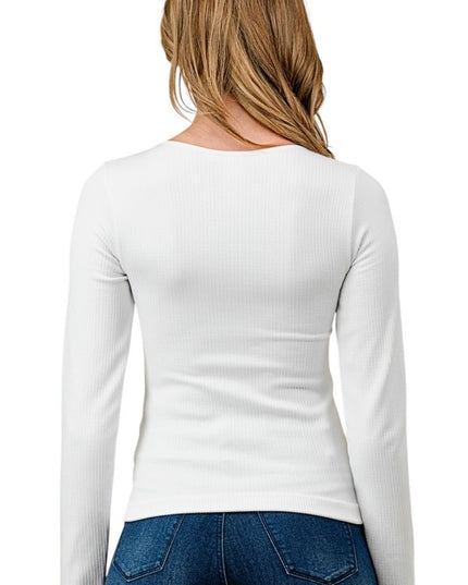 SHE01 Fleece Scoop Neck Top – Cozy Everyday Fit