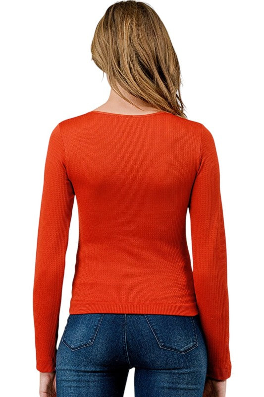 SHE01 Fleece Scoop Neck Top – Cozy Everyday Fit