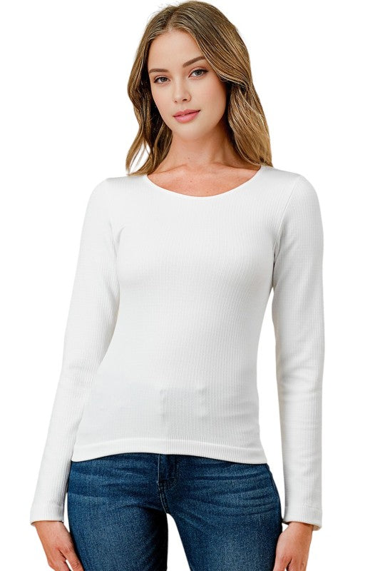SHE01 Fleece Scoop Neck Top – Cozy Everyday Fit