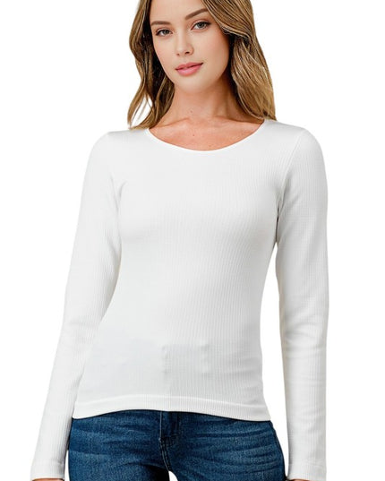 SHE01 Fleece Scoop Neck Top – Cozy Everyday Fit