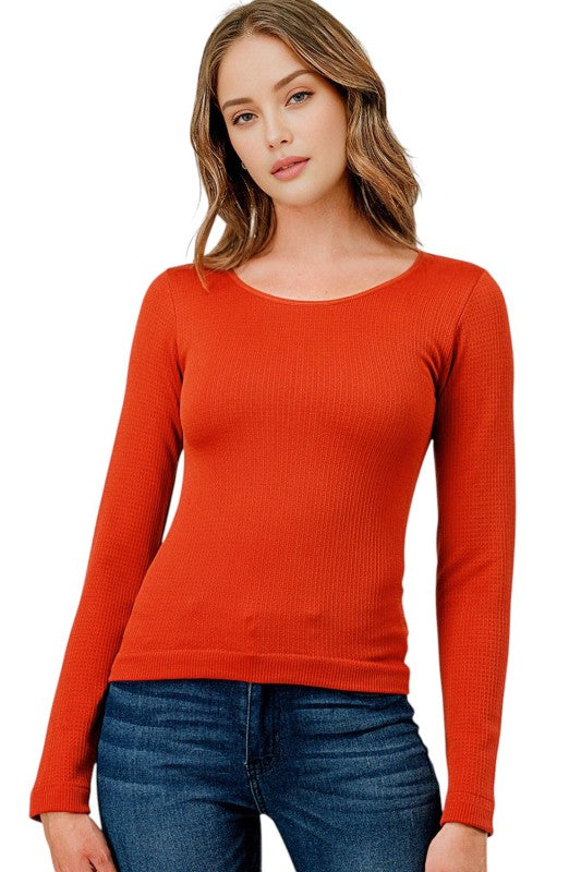 SHE01 Fleece Scoop Neck Top – Cozy Everyday Fit