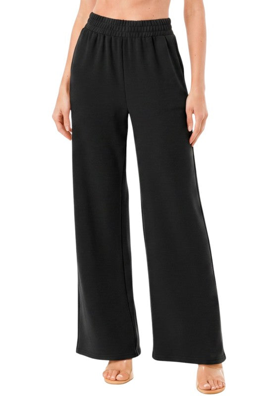 PLUS ANT101X Textured Straight Pants