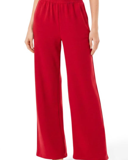 PLUS ANT101X Textured Straight Pants