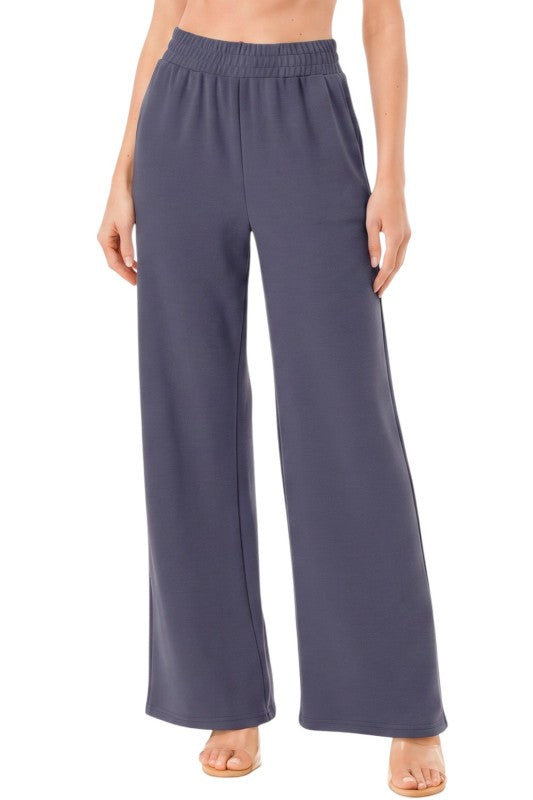 PLUS ANT101X Textured Straight Pants