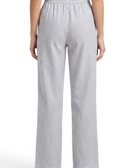 CS18 Pinstripe Straight Pants – Drawstring